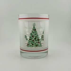 Vintage, Christmas Tree in Window, Double Old Fashioned Glass by Waechtersbach